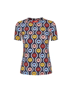 Jazzercize T-ShirtWhitsun Mini Blue in Skinny Jersey