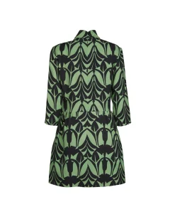 Juliet DressPapyrus Green in Sabl&eacute; Satin