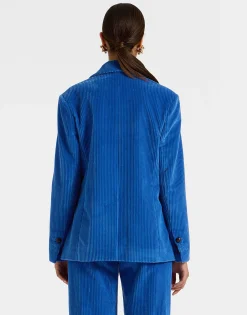 Kelly JacketSolid Light Blue in Velvet Corduroy