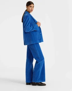Kelly JacketSolid Light Blue in Velvet Corduroy