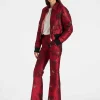 La Comasca Puffer BomberRuby Red in Jacquard