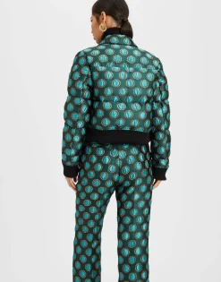 La Comasca Puffer BomberWinter Sun Emerald in Jacquard