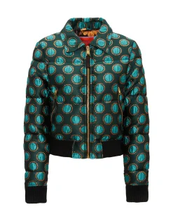 La Comasca Puffer BomberWinter Sun Emerald in Jacquard