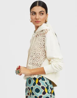 La Scala HoodiePlaza Cream in Macramé