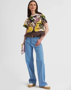 La Scala TeeBig Flower Rose in Jersey