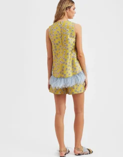 La Scala Top (With Feathers)Margarita in Jacquard