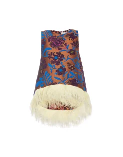 La Scala Top (With Feathers)Jacquard Selva in Jacquard