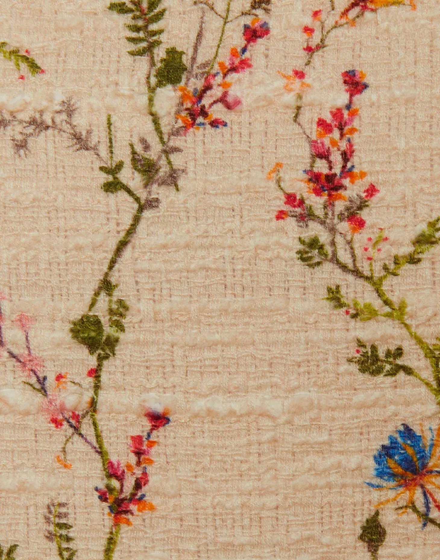 La Scala TopPrimavera Cream in Tweed With Tassels