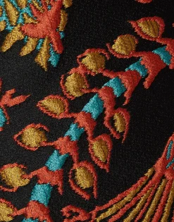 La Scala TopSicomore Black in Jacquard With Feathers