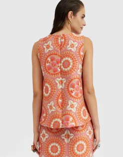 La Scala TopSun Orange in Jacquard