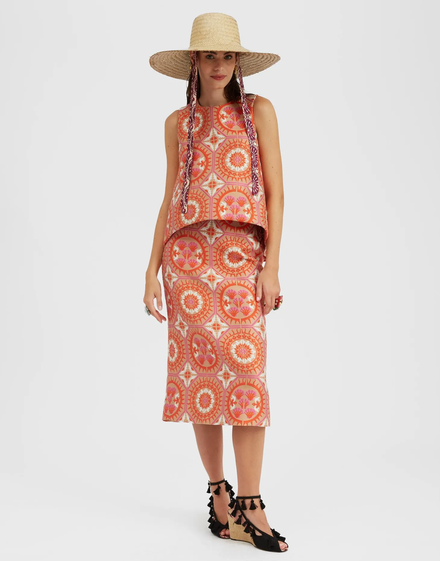 La Scala TopSun Orange in Jacquard