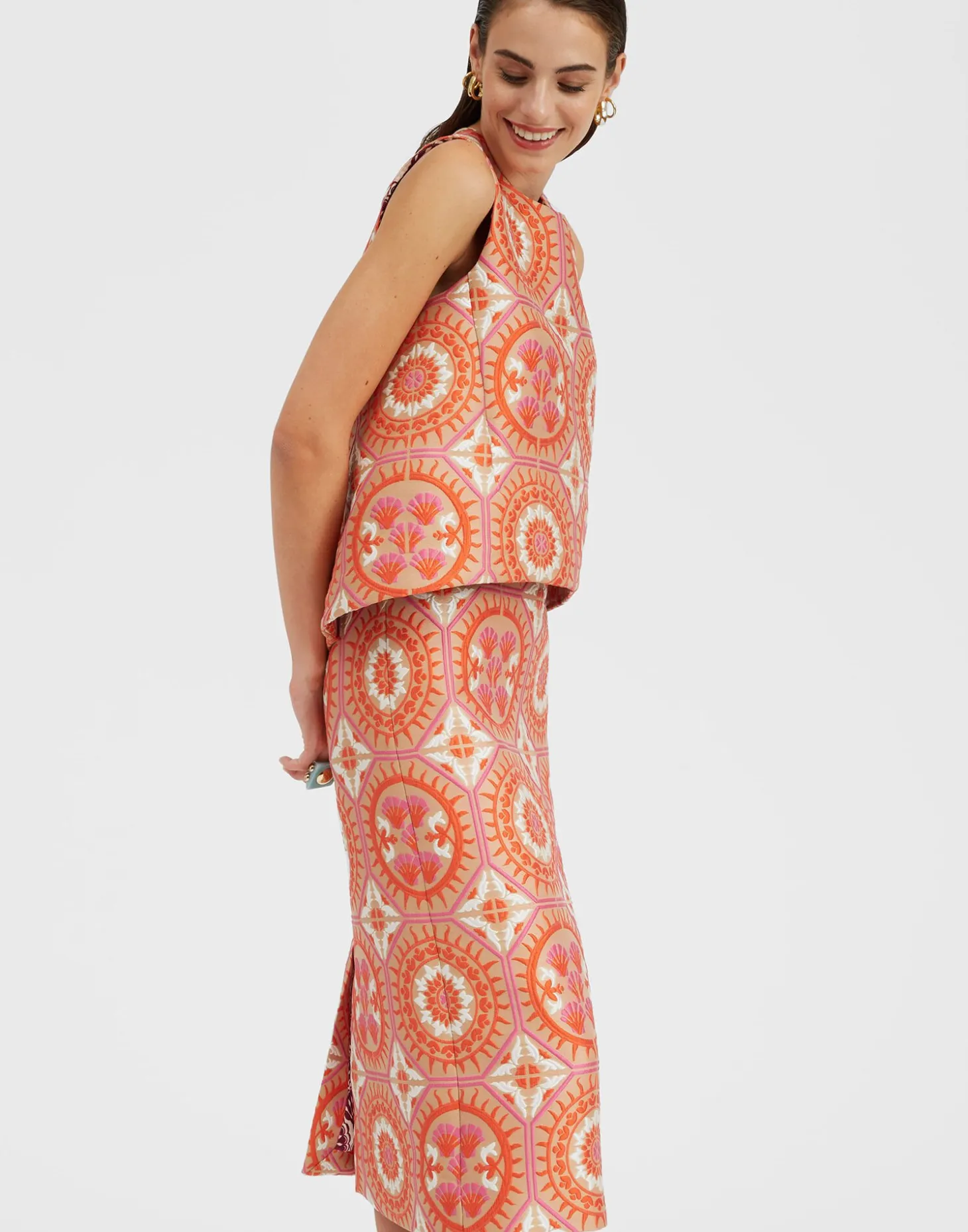 La Scala TopSun Orange in Jacquard