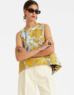 La Scala TopTangle Light Blue in Shot Cotton