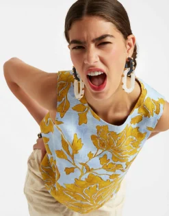 La Scala TopTangle Light Blue in Shot Cotton