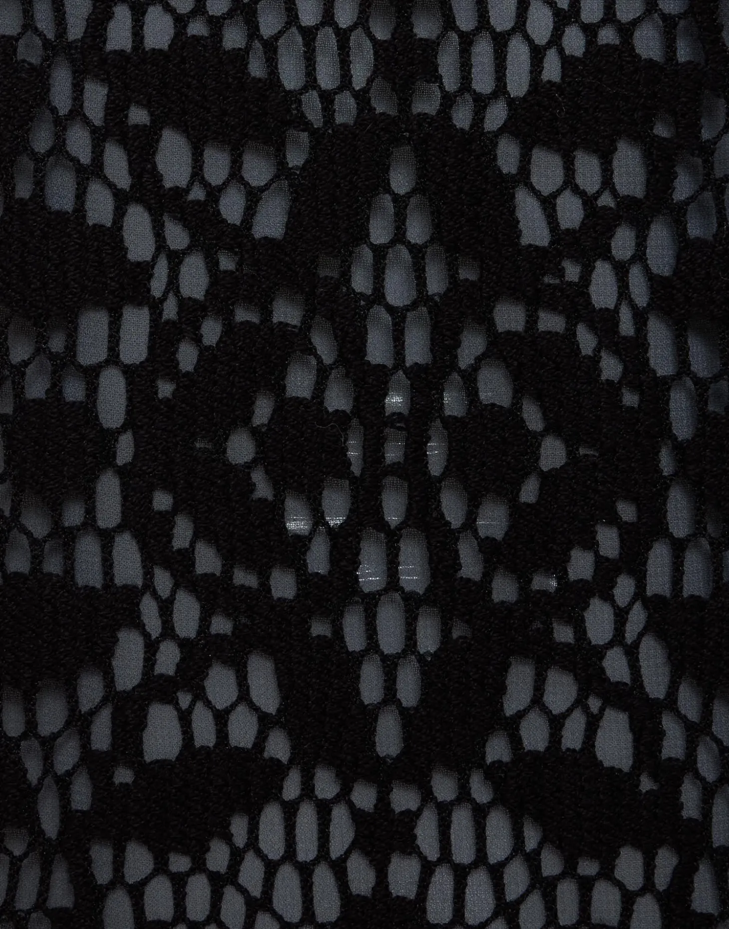 Lacey Mini Supreme Swing DressSolid Black in Embroidered Cotton