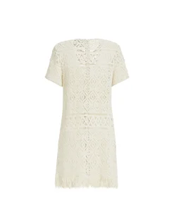 Lacey Mini Swing DressPlaza Cream in Macramé