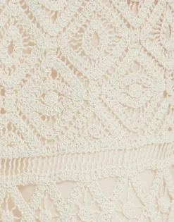 Lacey Mini Swing DressPlaza Cream in Macramé