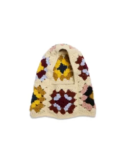 Lacey SnoodFlower Tile Ivory in Wool Crochet