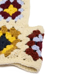 Lacey SnoodFlower Tile Ivory in Wool Crochet