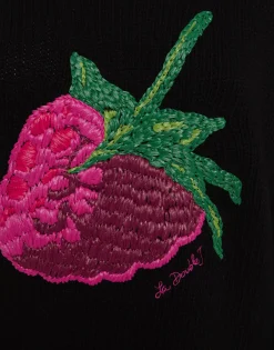 Lampone SweaterBlack in Wool Embroidered