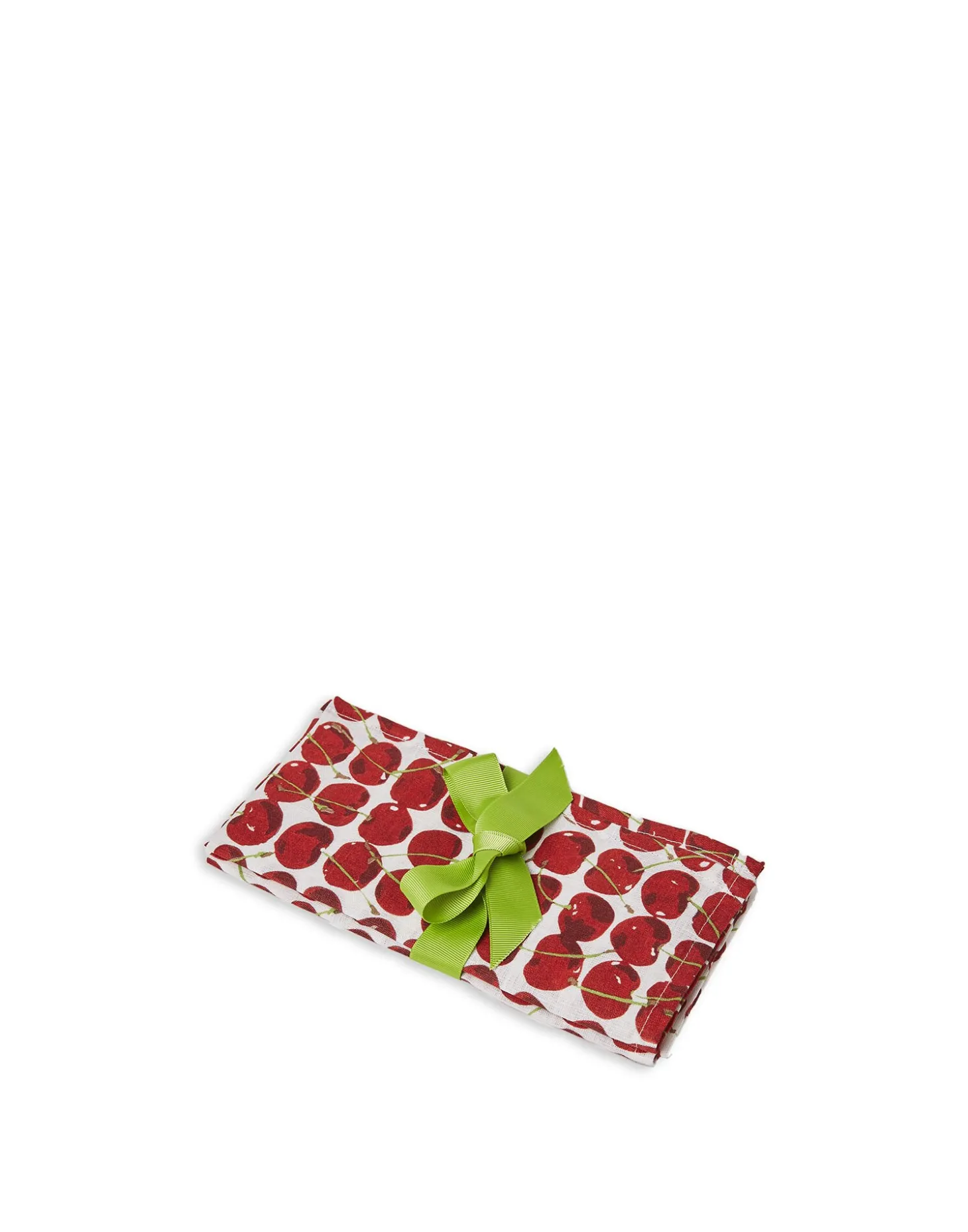 Large Napkins Set Of 2Cherries Avorio in Linen