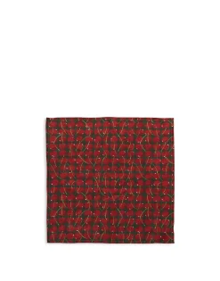 Large Napkins Set Of 2Cherries Verde in Linen