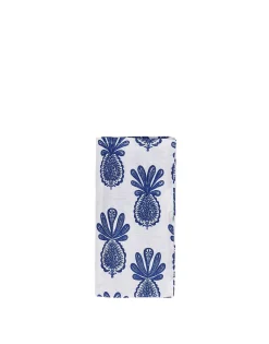 Large Napkins Set Of 2Pineapple Blu in Linen