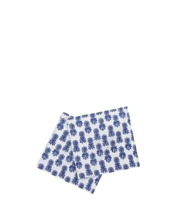 Large Napkins Set Of 2Pineapple Blu in Linen