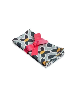 Large Napkins Set Of 2Plaza Small Light Blue in Linen