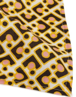 Large Napkins Set Of 2Puzzle Rosa in Linen