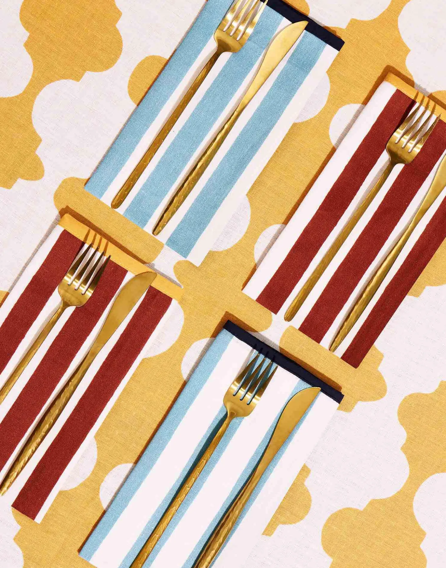 Large Napkins Set Of 2Riviera Brick in Linen