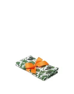 Large Napkins Set Of 2Wildbird Verde Small in Linen