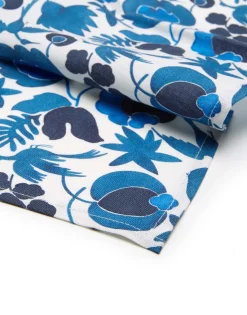 Large Napkins Set Of 2Wildbird Blu Small in Linen