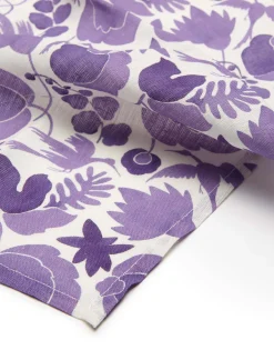 Large Napkins Set Of 2Wildbird Viola Small in Linen