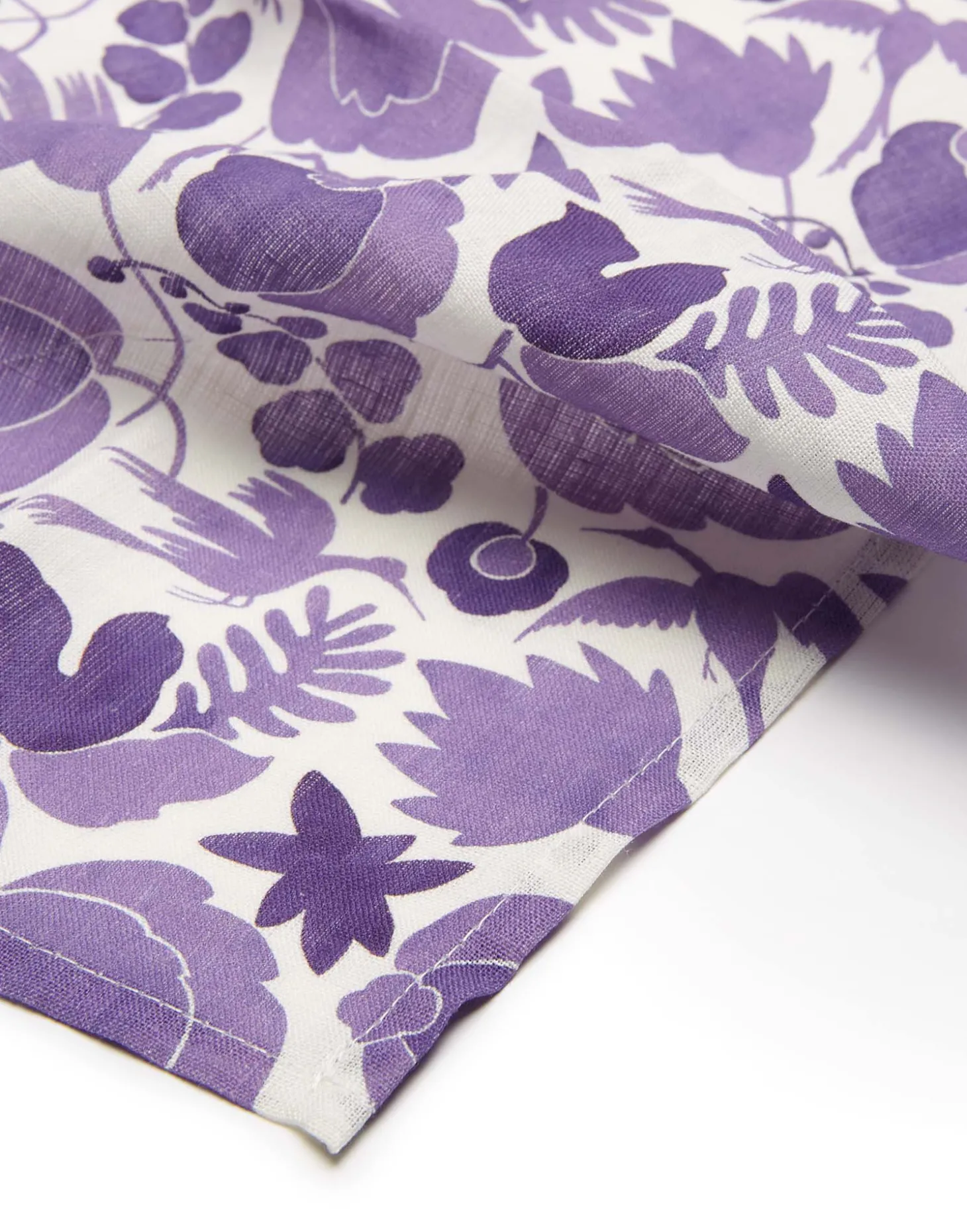 Large Napkins Set Of 2Wildbird Viola Small in Linen