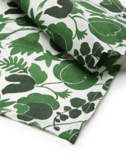 Large Napkins Set Of 2Wildbird Verde Small in Linen