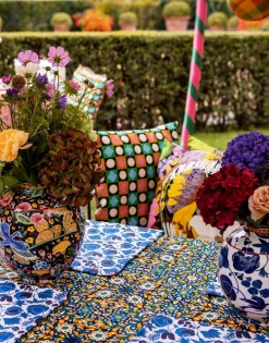 Large Tablecloth (180x350)Confetti Blu in Linen