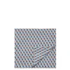 Large Tablecloth (180x350)Cubi Blu in Linen