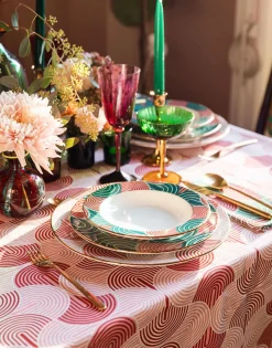 Large Tablecloth (180x350)Slinky Rosso in Linen