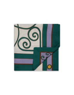 Large TableclothCortile Lilac in Linen