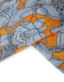 Large TableclothLilium Zafferano in Linen