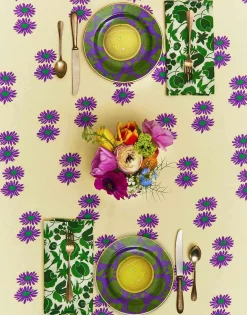 Large TableclothMargherita Viola in Linen