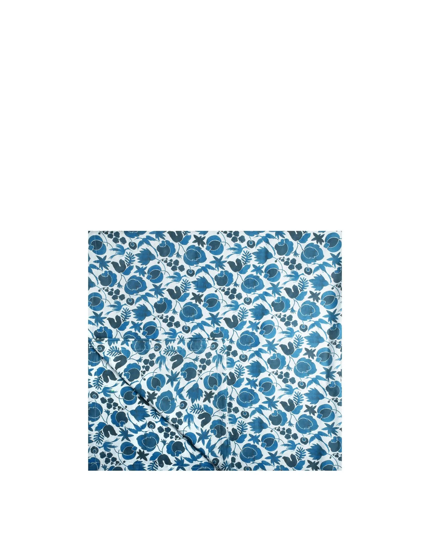 Large TableclothWildbird Blu in Linen