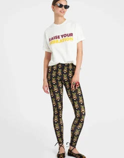 LeggingsScarab Black in Skinny Jersey