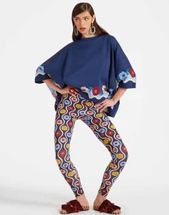 LeggingsWhitsun Mini Blue in Skinny Jersey