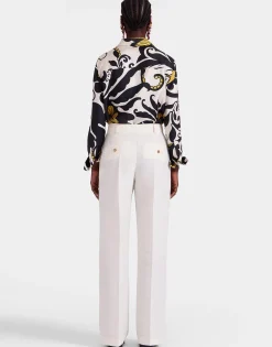 Let Loose PantsSolid Ivory in Cady Wool