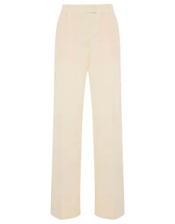 Let Loose PantsSolid Ivory in Cady Wool
