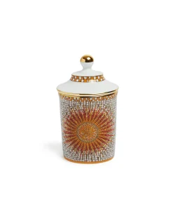 Lidded MugSunrays Multicolor in Porcelain