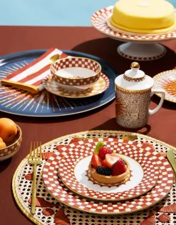 Lidded MugSunrays Multicolor in Porcelain