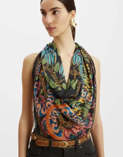 Light ScarfEve Black in Wool Modal